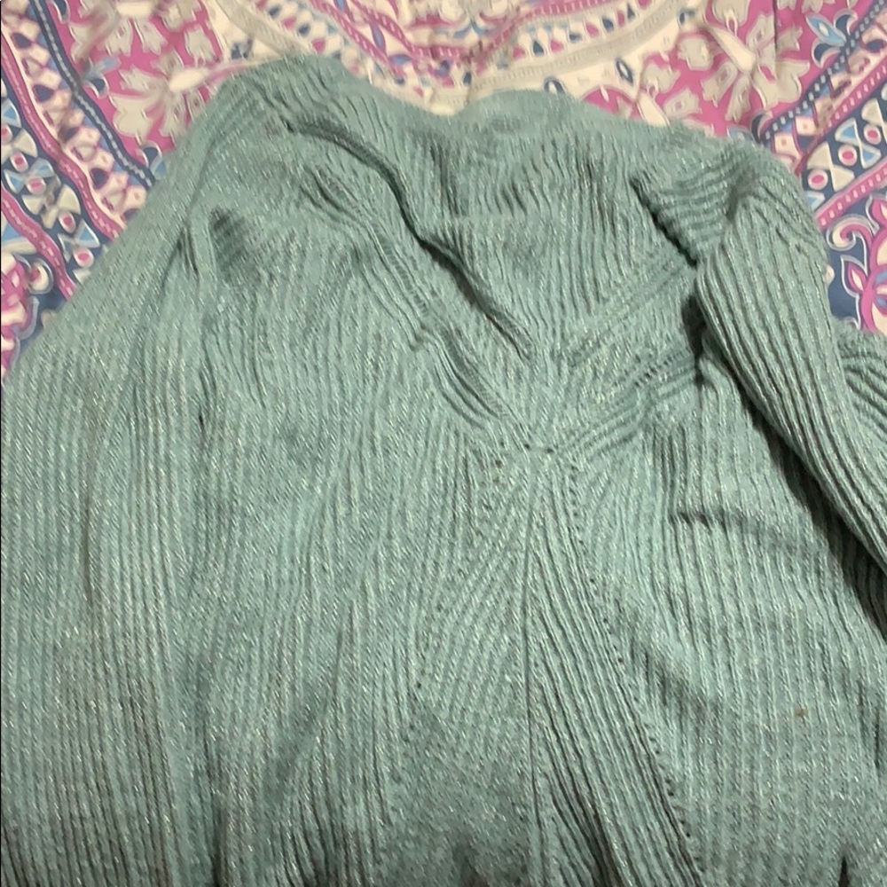 NWT Maurices Glitter Sweater with V back